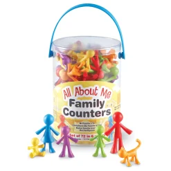 Educators Resource Learning Resources All About Me Family Counters - Colorful Set of 72* Preschool Education Toys & Activities