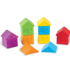 Educators Resource Learning Resources All About Me Sort & Match Houses - Colorful Educational Toy Set of 6* Preschool Education Toys & Activities