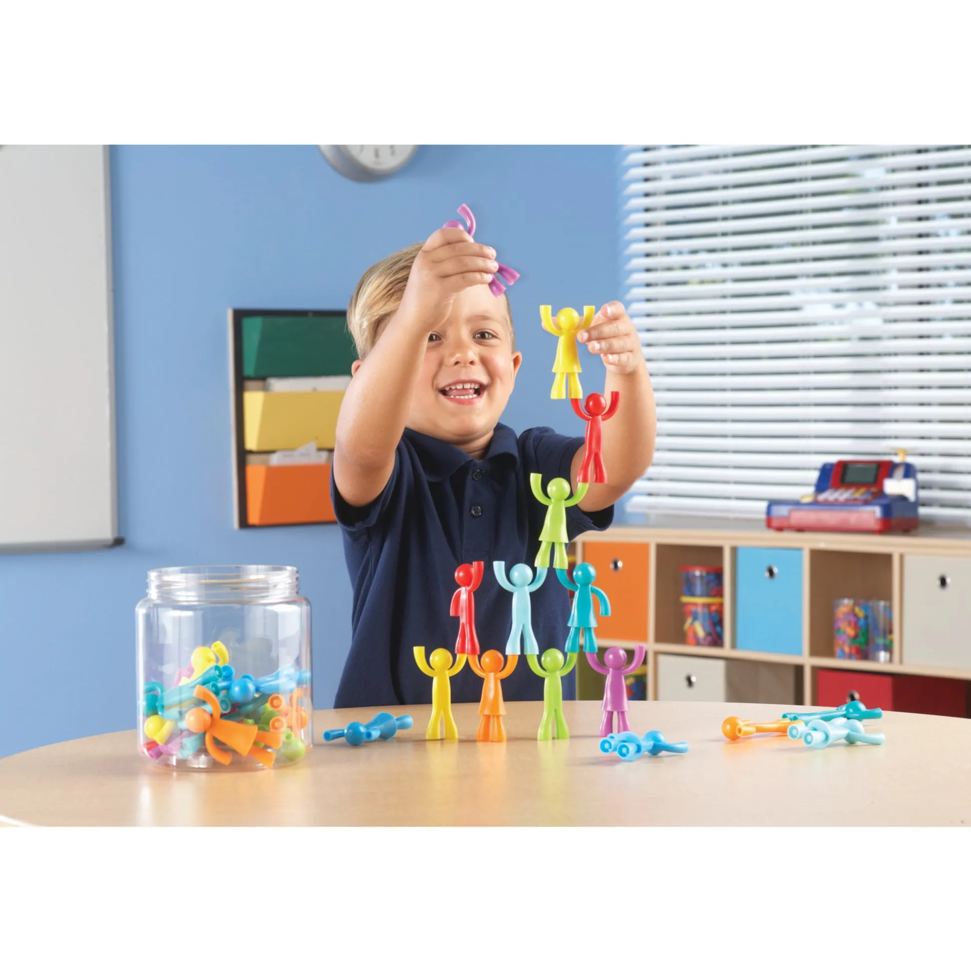 Educators Resource Learning Resources All About Me Buddy Builders - Colorful Stacking Figures - Set of 32* Preschool Building Sets & Blocks|Preschool Education Toys & Activities