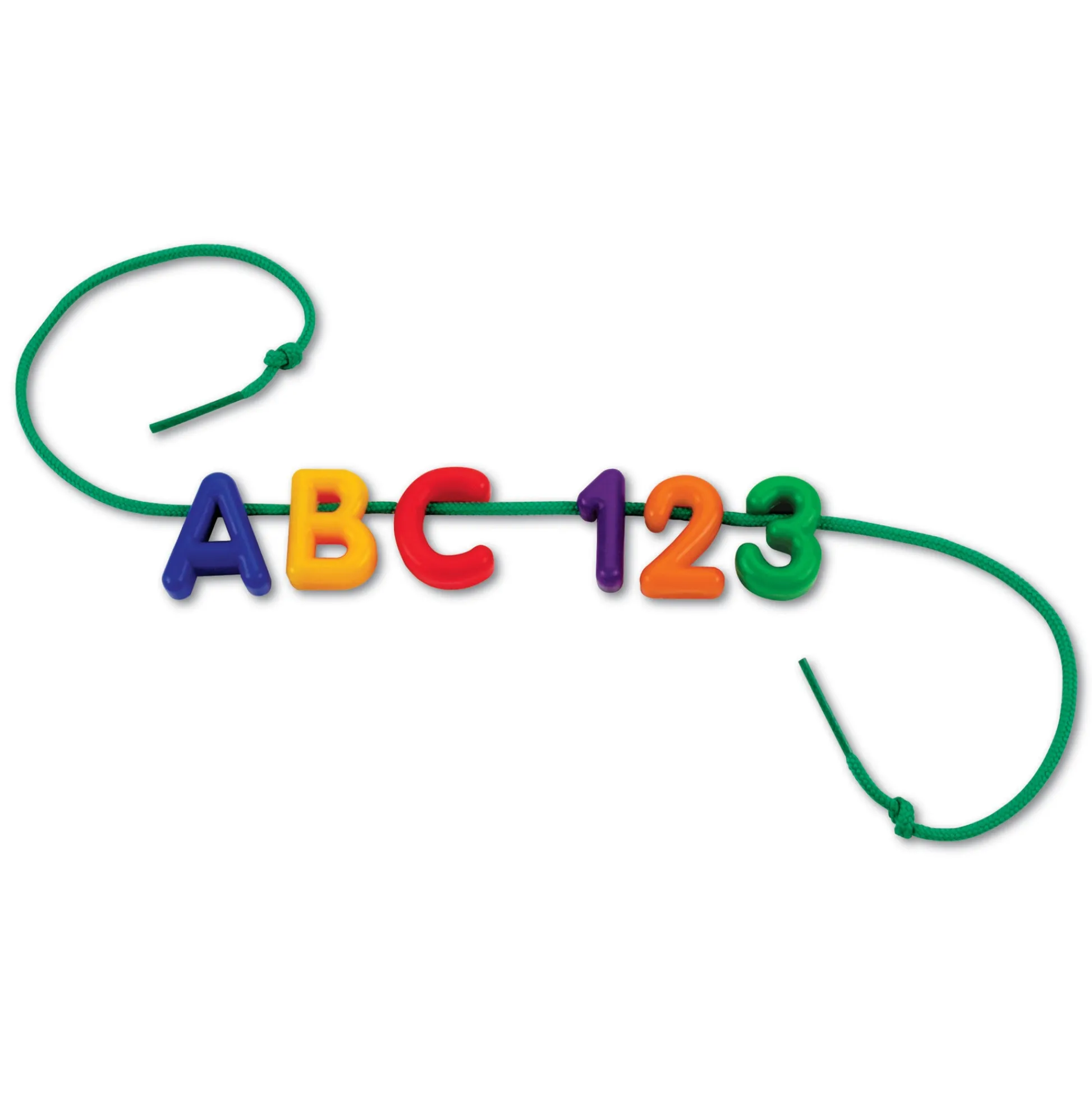 Educators Resource Learning Resources Alphabet Lacing Set - Uppercase Plastic Letters, 260 Pieces with 15 Laces* Preschool Education Toys & Activities