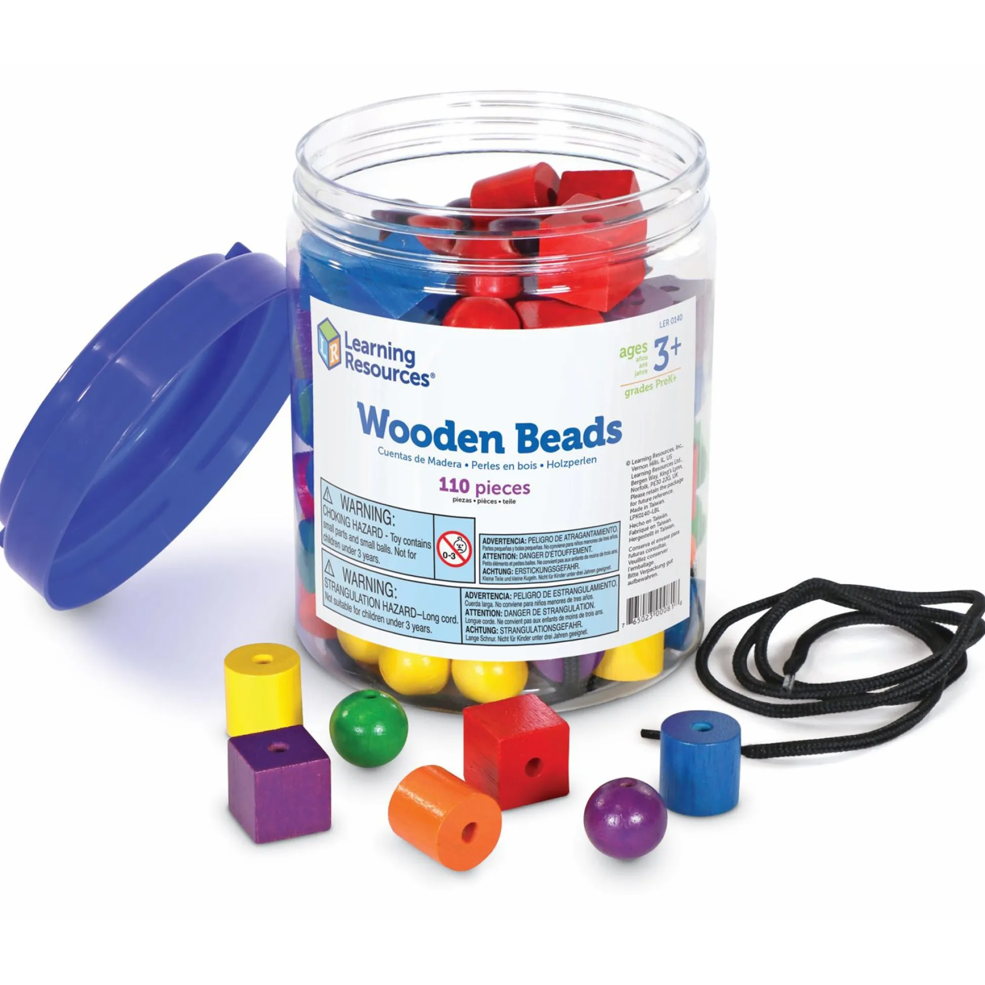 Educators Resource Learning Resources Beads in a Bucket - Colorful Educational Toy - 108 Pieces* Preschool Education Toys & Activities