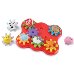 Educators Resource Learning Resources Build & Spin: Barnyard Friends - Interactive Gear Playset* Preschool Education Toys & Activities|Preschool Building Sets & Blocks