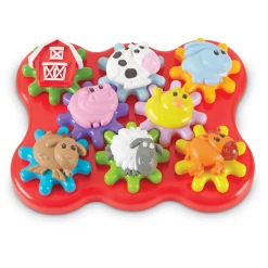 Educators Resource Learning Resources Build & Spin: Barnyard Friends - Interactive Gear Playset* Preschool Education Toys & Activities|Preschool Building Sets & Blocks