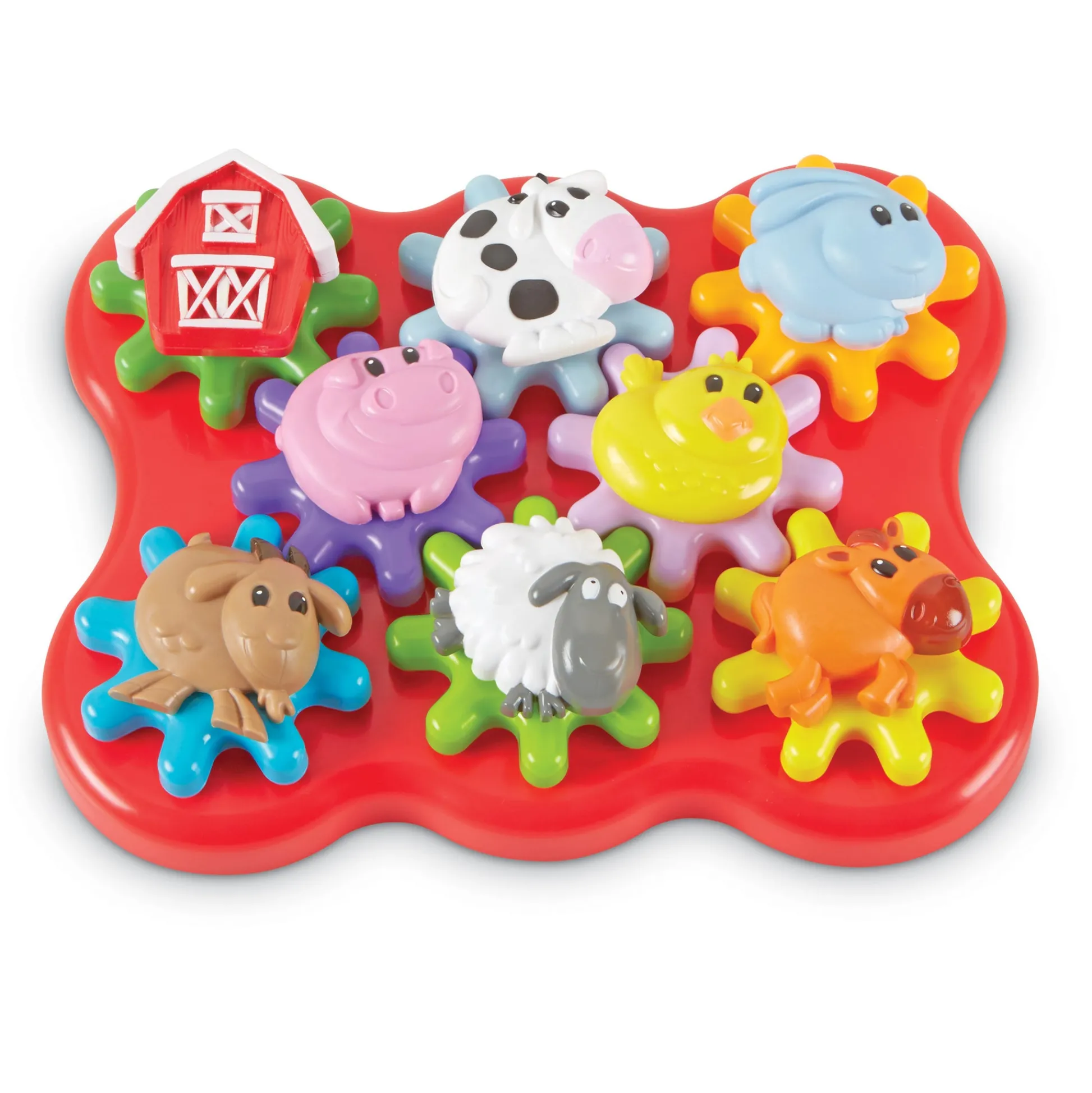 Educators Resource Learning Resources Build & Spin: Barnyard Friends - Interactive Gear Playset* Preschool Education Toys & Activities|Preschool Building Sets & Blocks