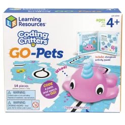 Educators Resource Learning Resources Coding Critters Go-Pets - Dipper the Narwhal - Interactive Coding Toy* Robotics & Coding