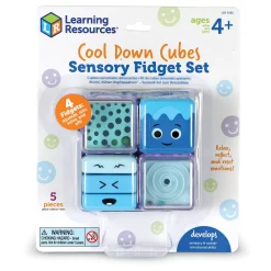 Educators Resource Learning Resources Cool Down Cubes Sensory Fidget Set* Sensory & Fidget Toys|Social & Emotional Skills
