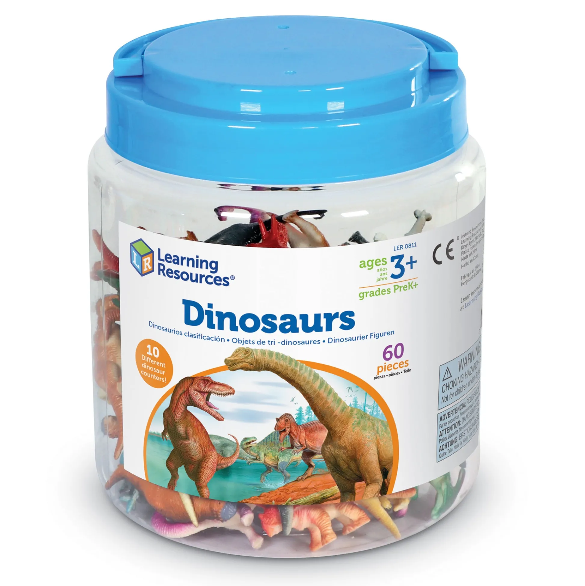 Educators Resource Learning Resources Dinosaur Counters - Prehistoric Math Fun Set of 60* Preschool Education Toys & Activities