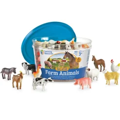 Educators Resource Learning Resources Farm Animal Counters - Playful Counting Set - 60 Pieces* Preschool Education Toys & Activities