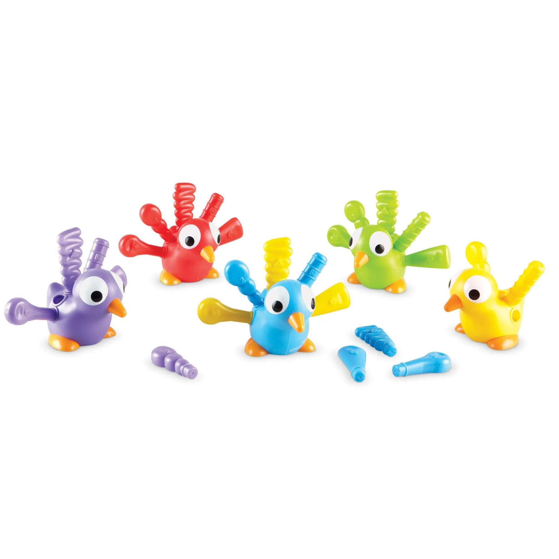 Educators Resource Learning Resources Fine Motor Peacock Pals - Textured Feathers for Tactile Learning* Preschool Education Toys & Activities