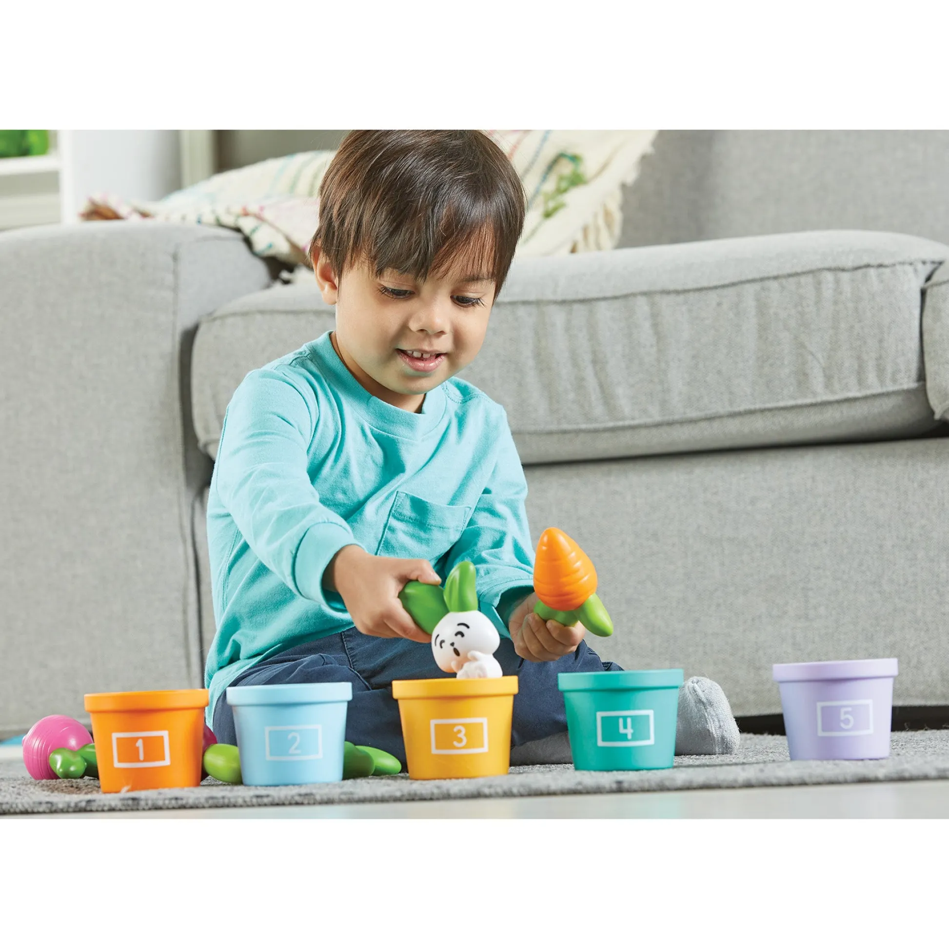 Educators Resource Learning Resources Hide & Seek Vegetable Garden - Eco-Friendly Preschool Game* Preschool Education Toys & Activities