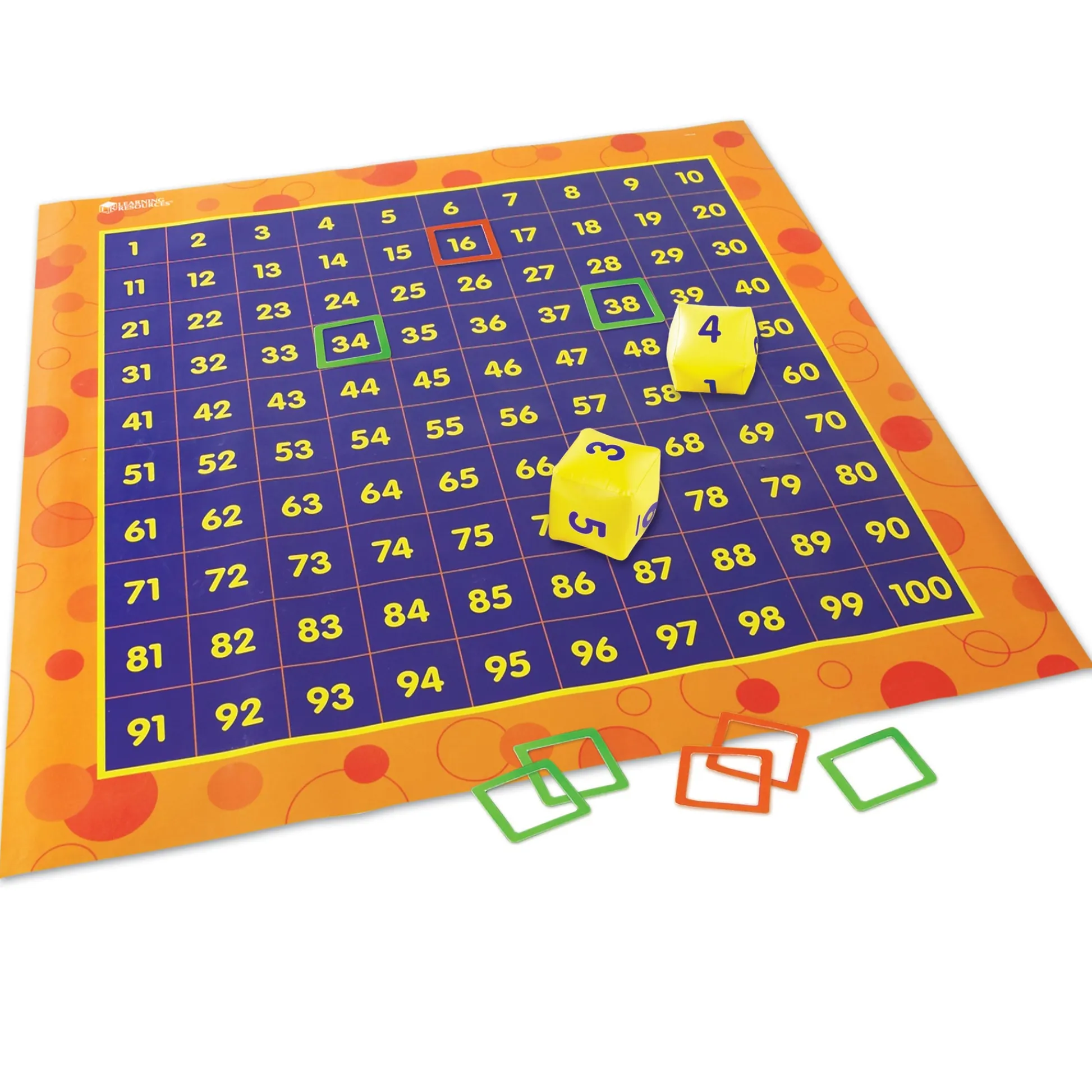 Educators Resource Learning Resources Hip Hoppin’ Hundred Mat - Interactive Math Learning Toy* Math Toys|Math, Counting & Time