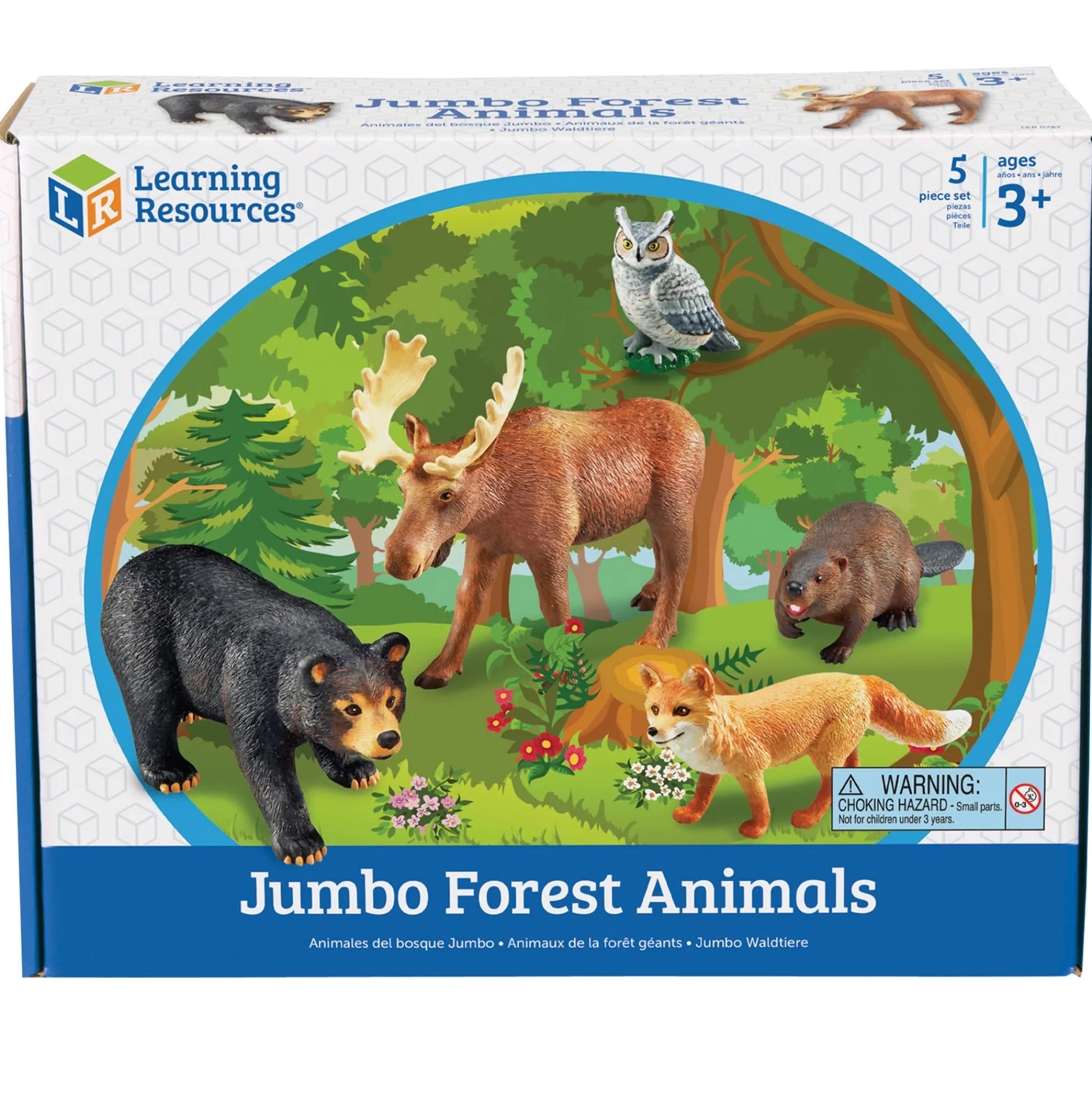 Educators Resource Learning Resources Jumbo Forest Animals Playset - Set of 5* Animal Figures|Dress Up