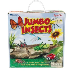 Educators Resource Learning Resources Jumbo Insects Playset - Vibrant 7-Piece Collection* Preschool Education Toys & Activities