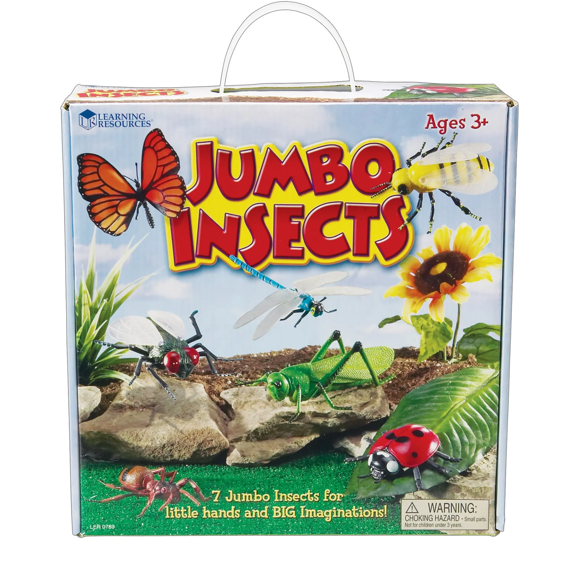 Educators Resource Learning Resources Jumbo Insects Playset - Vibrant 7-Piece Collection* Preschool Education Toys & Activities