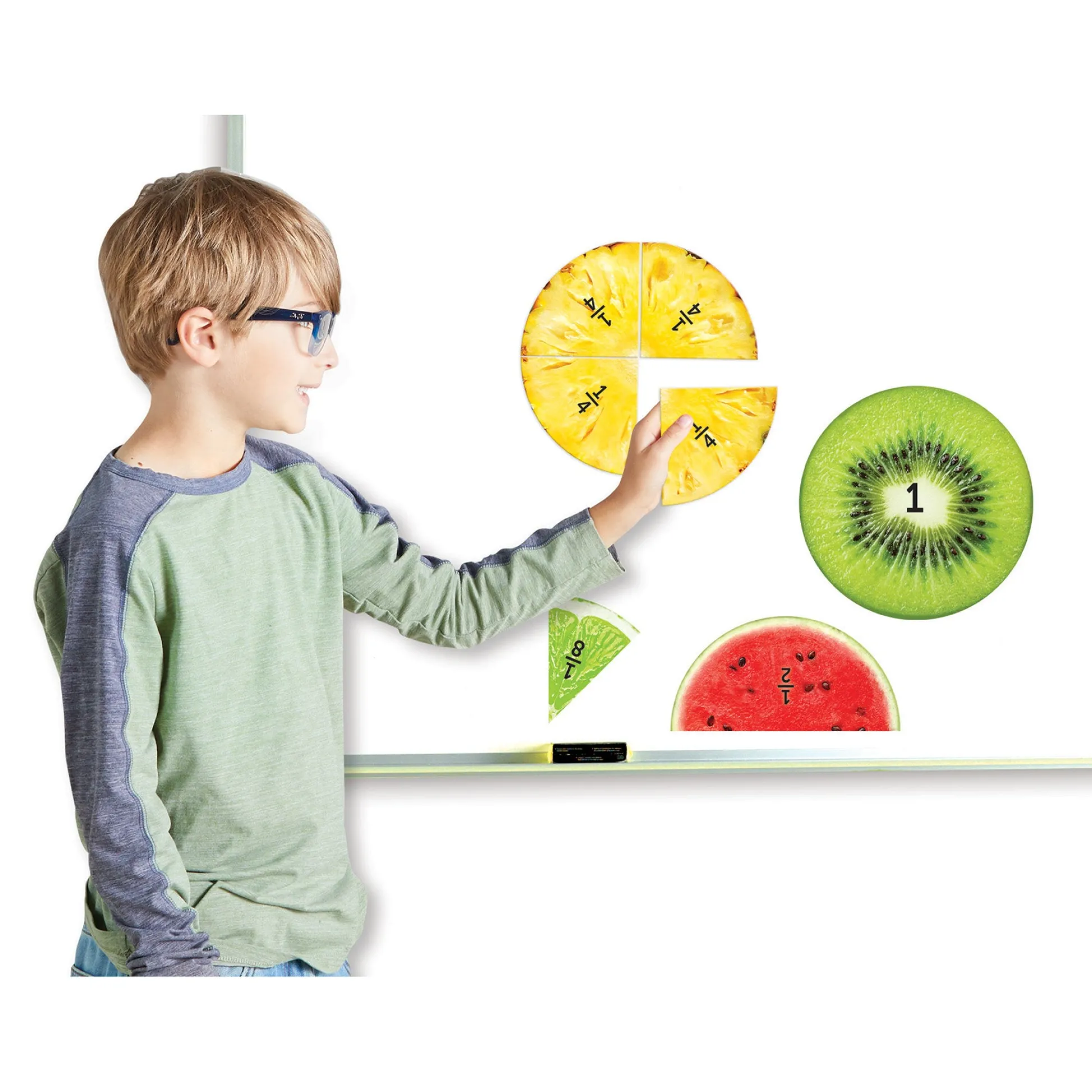 Educators Resource Learning Resources Magnetic Fruit Fractions - Educational Math Toy* Math Toys|Math, Counting & Time