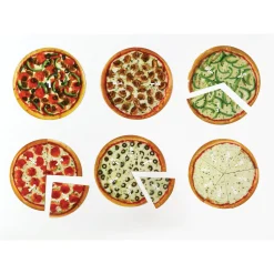 Educators Resource Learning Resources Magnetic Pizza Fraction Set - Colorful Educational Toy* Math Toys|Math, Counting & Time