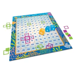 Educators Resource Learning Resources Make a Splash 120 Mat Floor Game - Math Exploration* Math Toys|Math, Counting & Time