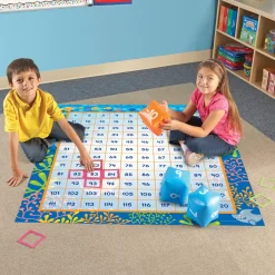 Educators Resource Learning Resources Make a Splash 120 Mat Floor Game - Math Exploration* Math Toys|Math, Counting & Time