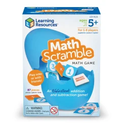Educators Resource Learning Resources Math Scramble - Fast-Paced Addition & Subtraction Game* Math Toys|Math, Counting & Time