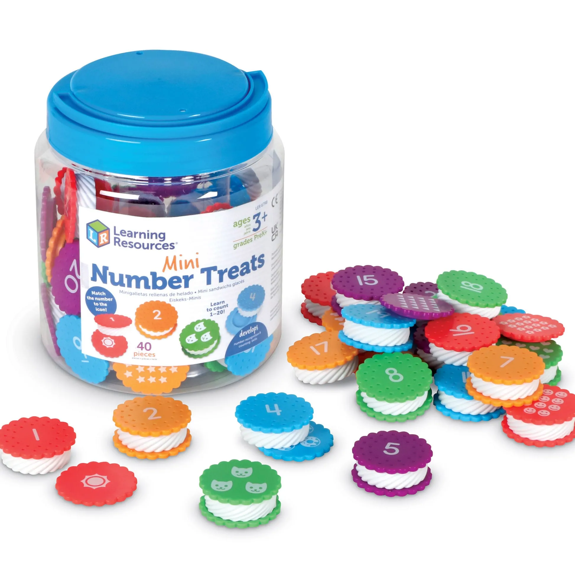 Educators Resource Learning Resources Mini Number Cookies - Educational Counting Toy* Preschool Education Toys & Activities