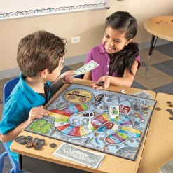 Educators Resource Learning Resources Money Bags Coin Value Game - Educational Play Set* Role-Playing Games|Board Games