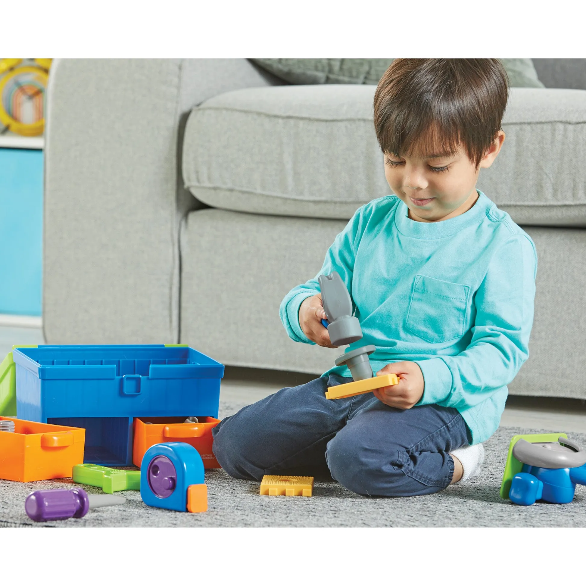 Educators Resource Learning Resources New Sprouts Deluxe Tool Set - Toddler Pretend Play* Tools & Workshops|Dress Up