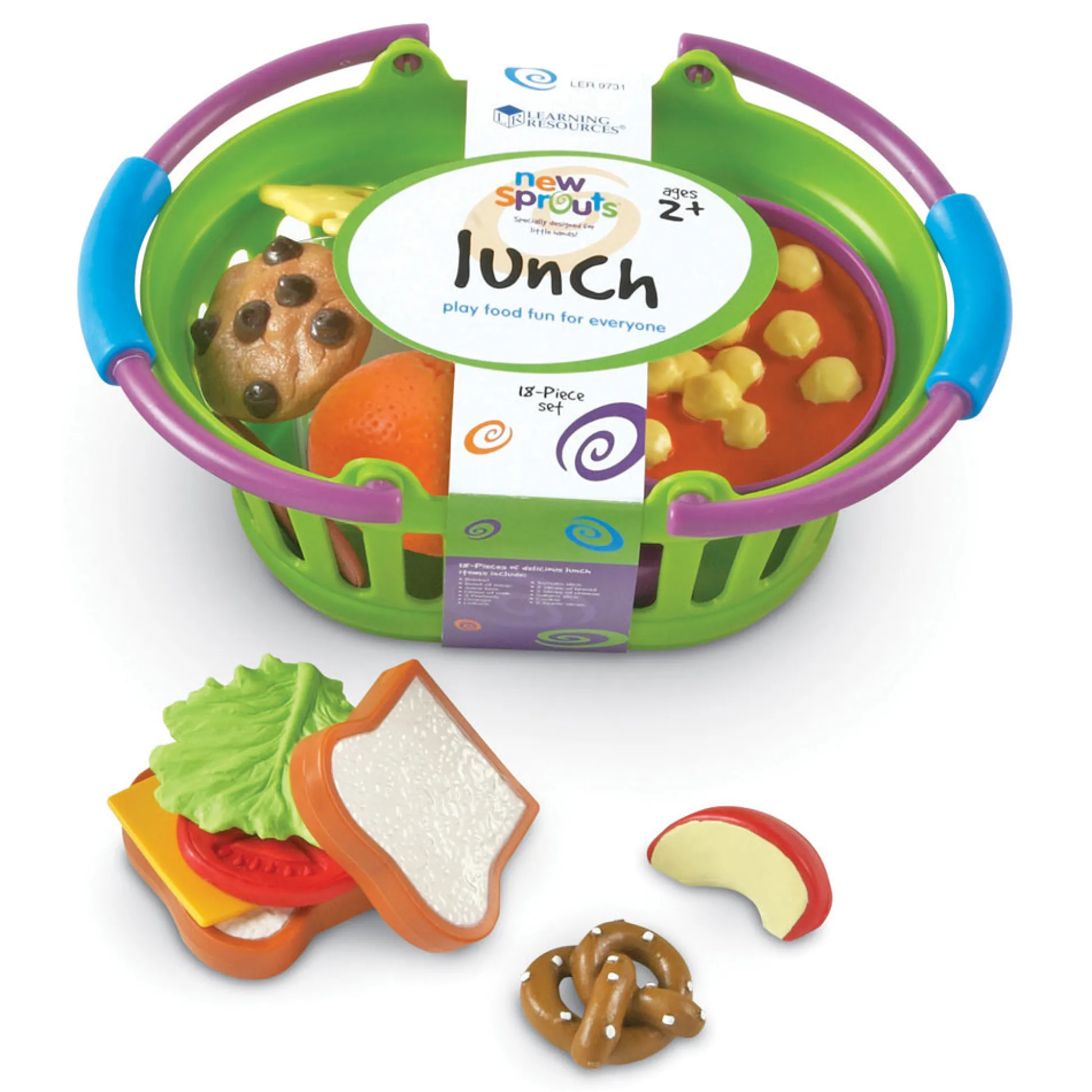 AreYouGame Learning Resources New Sprouts Lunch Basket Playset* Kitchens & Play Food|Social & Emotional Skills