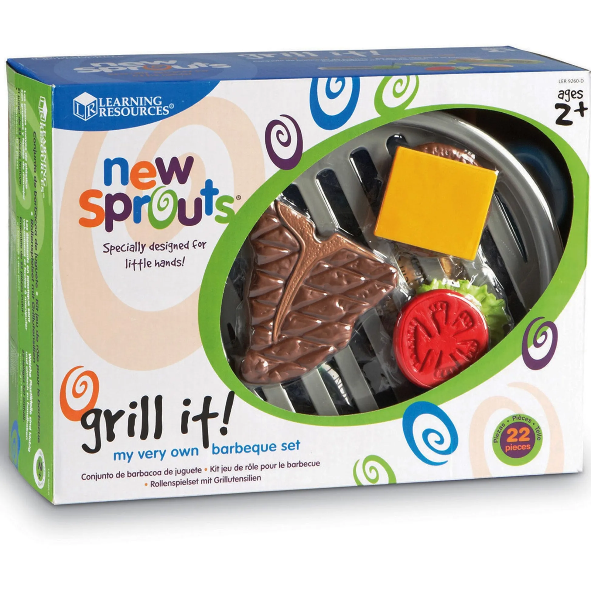Educators Resource Learning Resources New Sprouts Grill It! - Play BBQ Set* Kitchens & Play Food|Dress Up