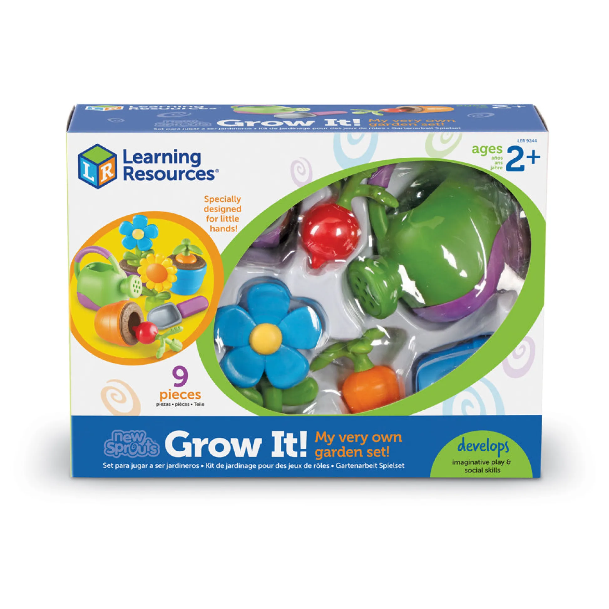 AreYouGame Learning Resources New Sprouts Grow It! - Garden Playset for Toddlers* Kitchens & Play Food|Social & Emotional Skills