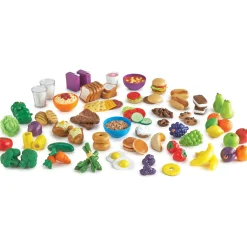 Educators Resource Learning Resources New Sprouts Play Food Set - Classroom Assortment in Large Tote* Kitchens & Play Food|Dress Up