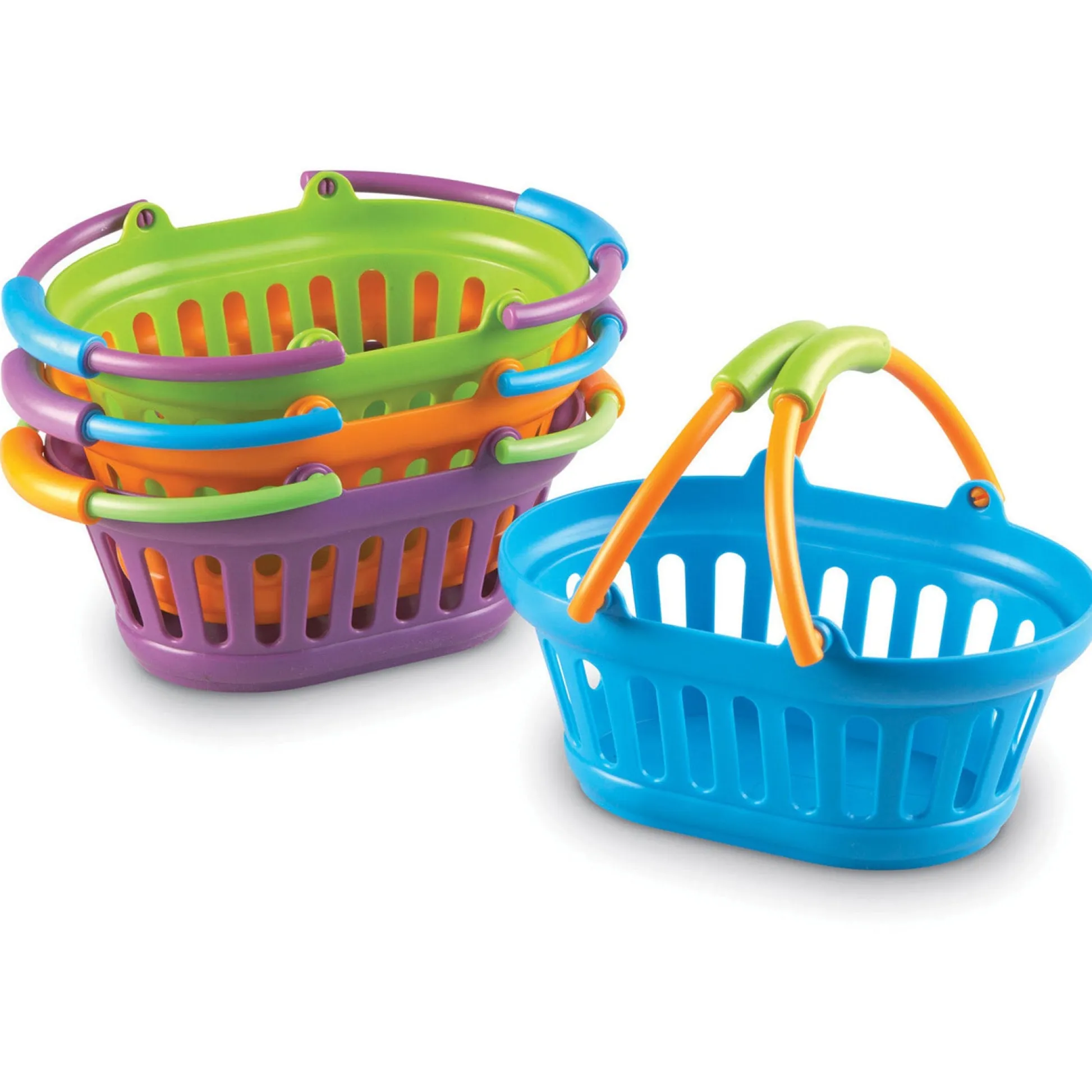 Educators Resource Learning Resources New Sprouts Colorful Basket Set, 4-Pack* Kitchens & Play Food|Dress Up