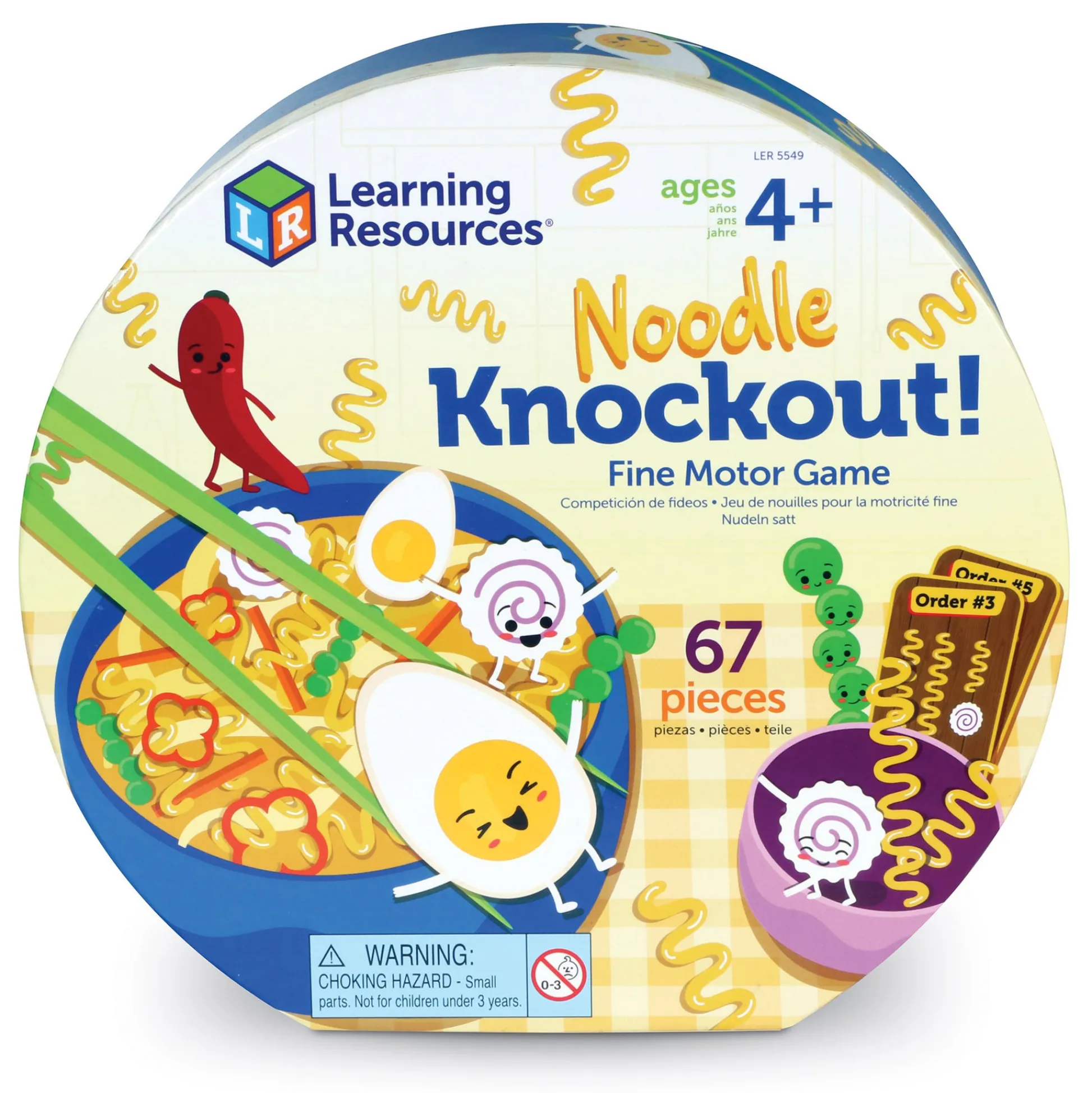 Educators Resource Learning Resources Noodle Knockout - Fine Motor & Color Skills Game* Preschool Education Toys & Activities