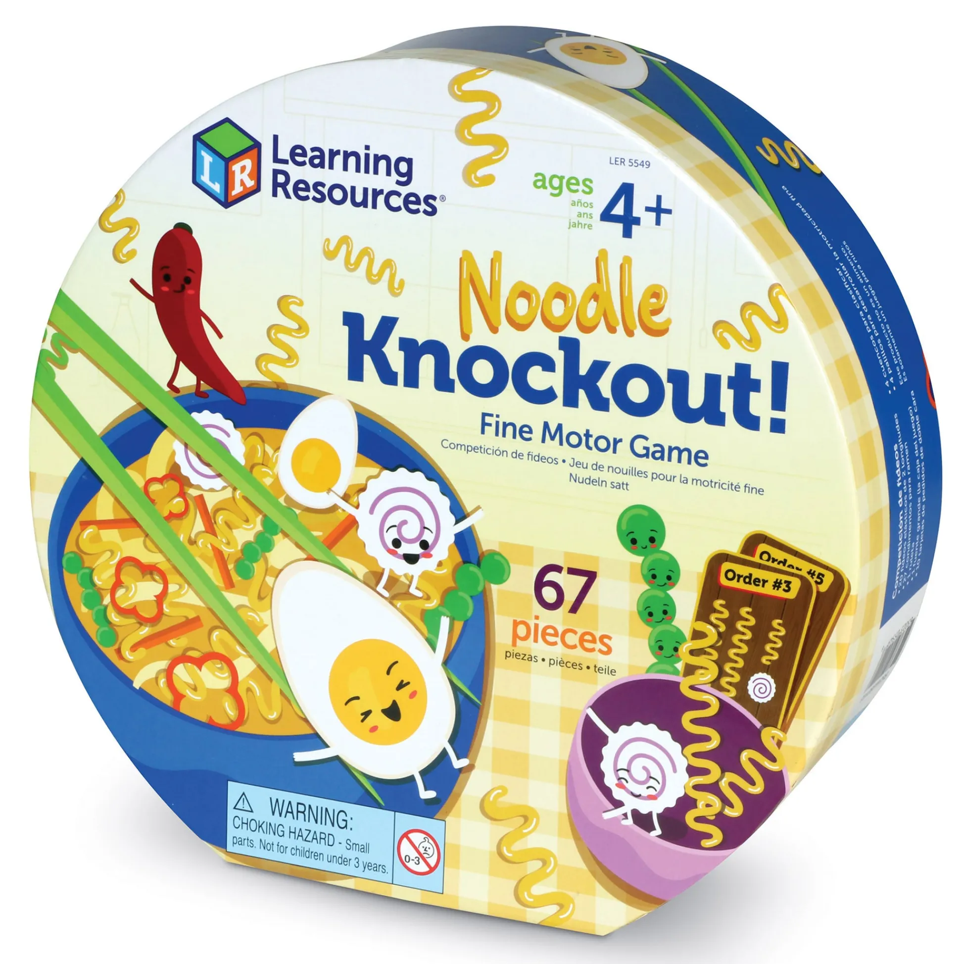 Educators Resource Learning Resources Noodle Knockout - Fine Motor & Color Skills Game* Preschool Education Toys & Activities