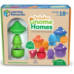 Educators Resource Learning Resources Peekaboo Gnome Homes - Colorful Playset for Toddlers* Preschool Education Toys & Activities