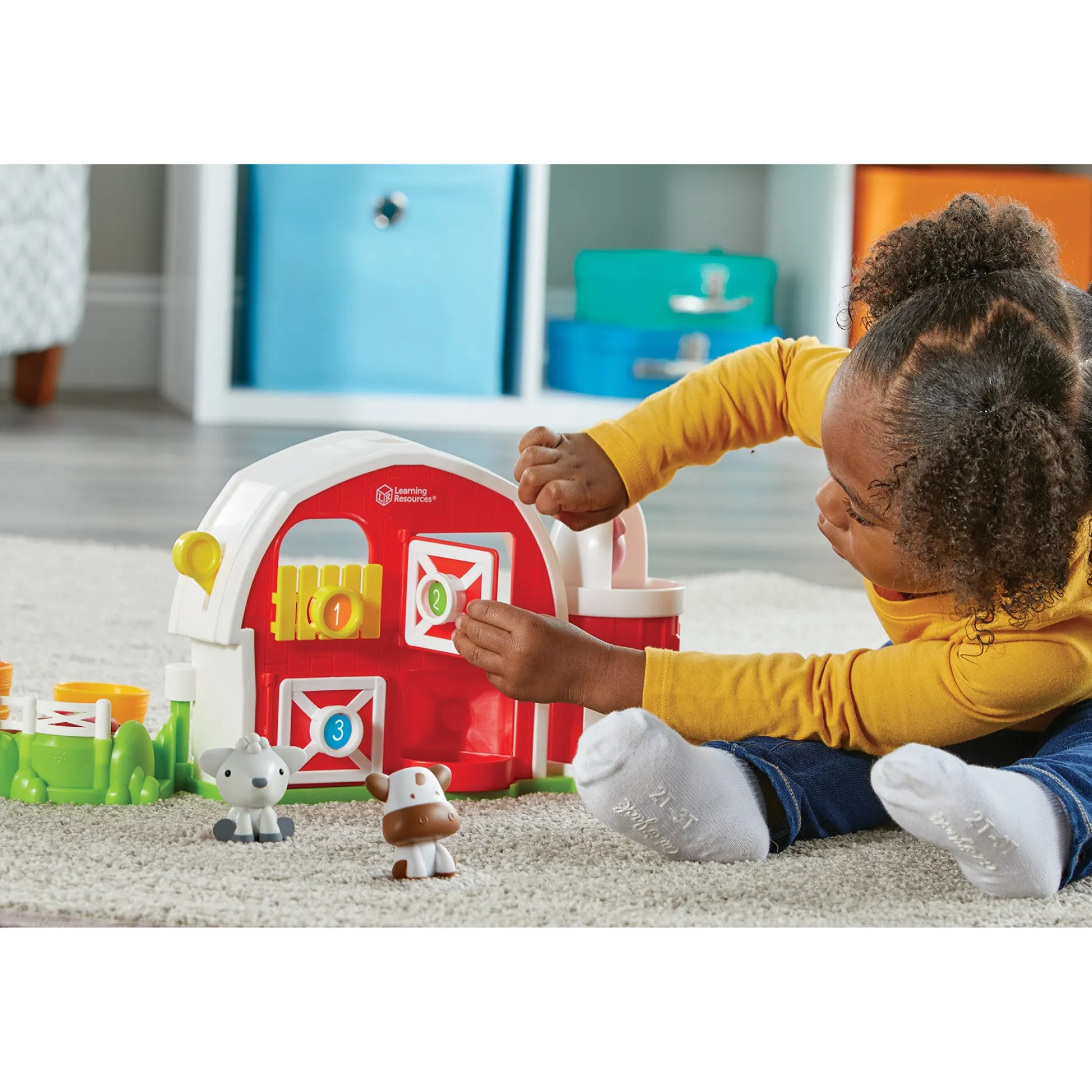 Educators Resource Learning Resources Peekaboo Learning Barn Play Set* Preschool Figures & Playsets|Preschool Education Toys & Activities