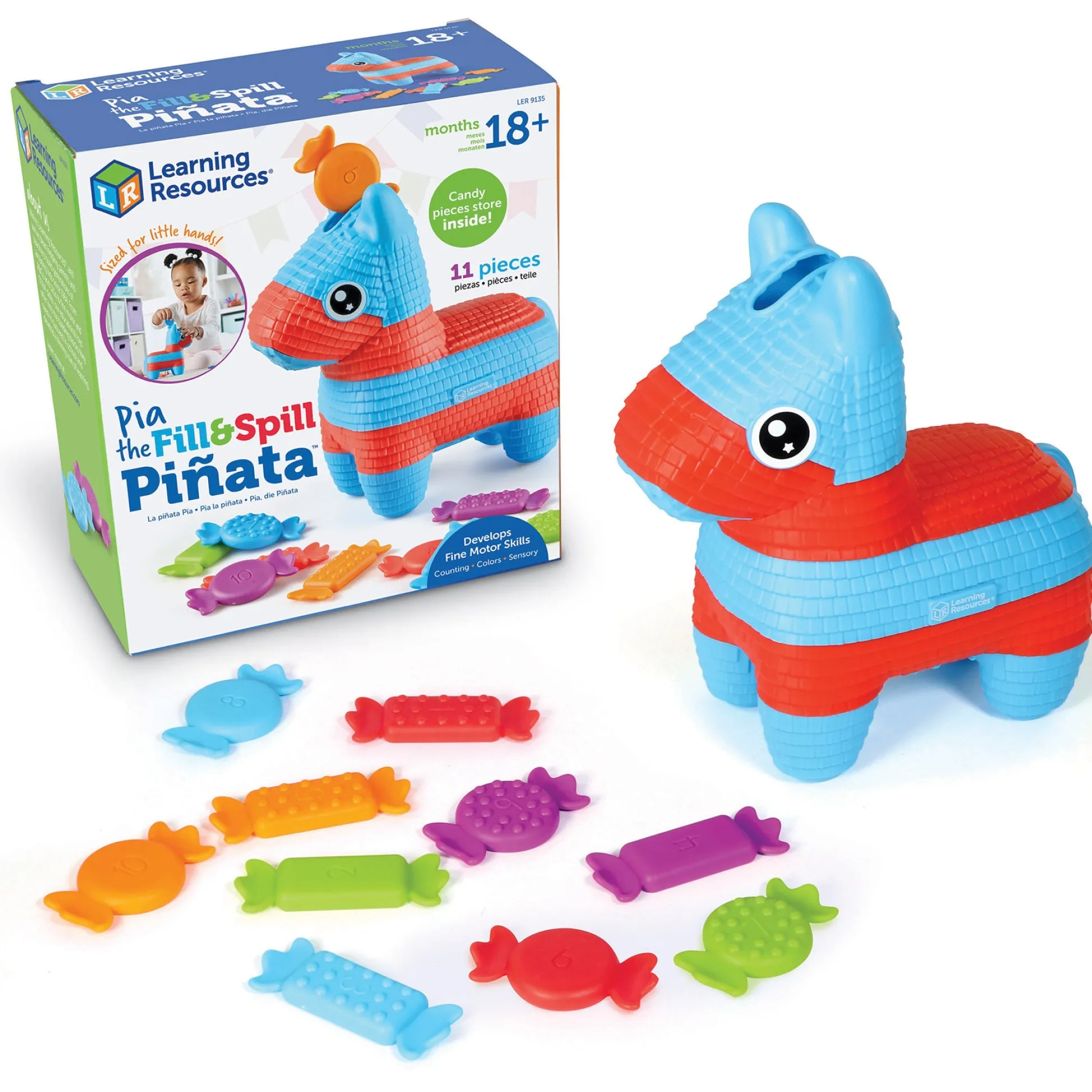 Educators Resource Learning Resources Pia the Fill & Spill Pinata - Colorful Candy Motor Skills Toy* Preschool Education Toys & Activities