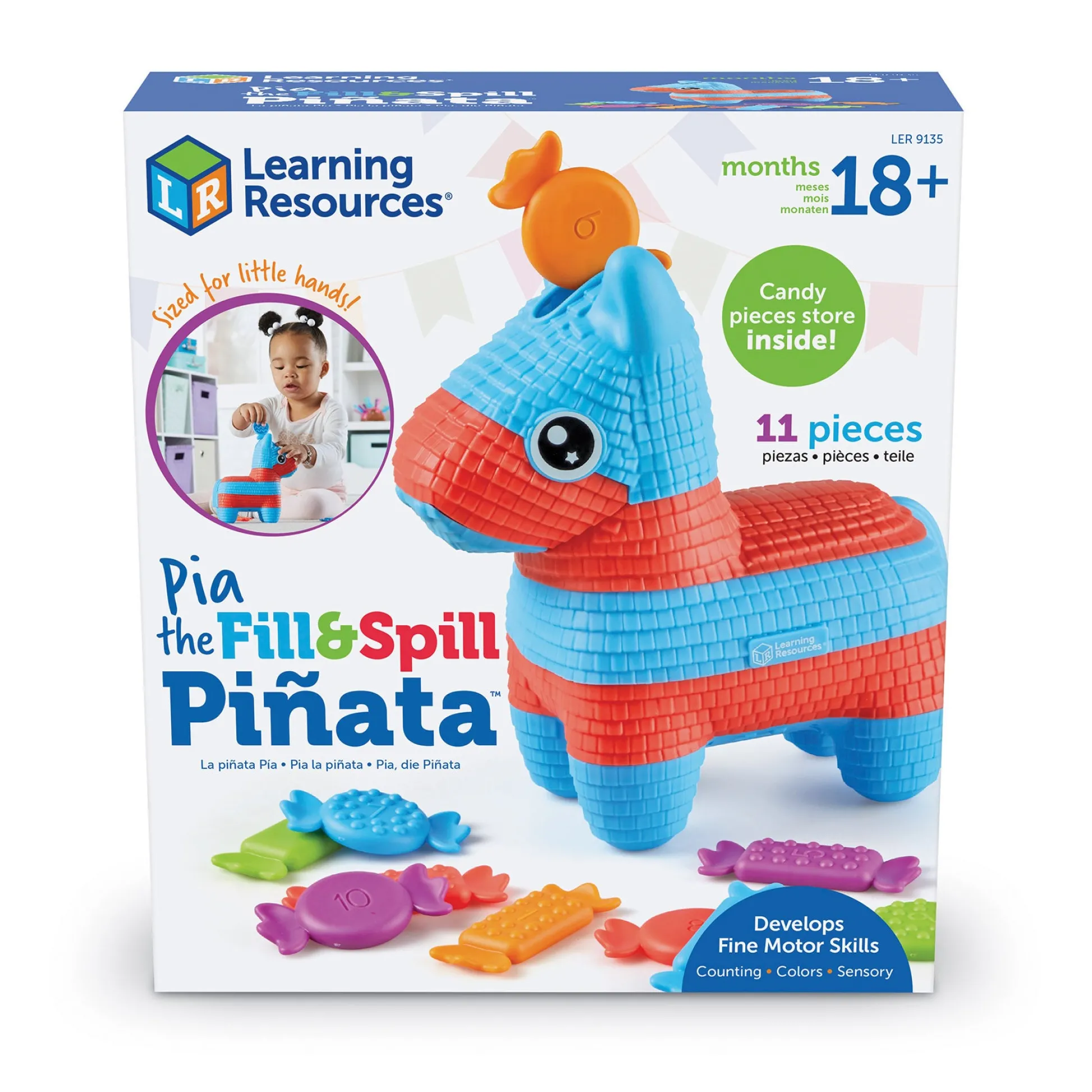Educators Resource Learning Resources Pia the Fill & Spill Pinata - Colorful Candy Motor Skills Toy* Preschool Education Toys & Activities