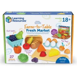 Educators Resource Learning Resources 27-Piece New Sprouts Fresh Market Set* Kitchens & Play Food|Dress Up