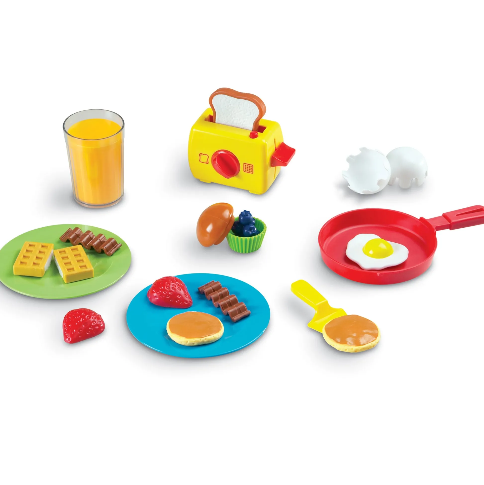 Educators Resource Learning Resources 21-Piece Pretend & Play Rise & Shine Breakfast Set* Kitchens & Play Food|Dress Up