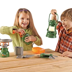 Educators Resource Learning Resources 9-Piece Pretend & Play Camp Set - Adventure Kit* Tents, Tunnels & Playhouses|Dress Up