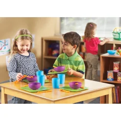 Educators Resource Learning Resources 24-Piece New Sprouts Serve it! Dish Set* Kitchens & Play Food|Dress Up