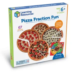 Educators Resource Learning Resources Pizza Fraction Fun Game - Math & Learning Toy* Role-Playing Games|Board Games