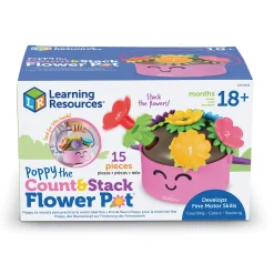 Educators Resource Learning Resources Poppy the Count & Stack Flower Pot - Interactive Educational Toy* Preschool Education Toys & Activities