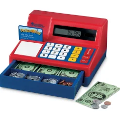 Educators Resource Learning Resources Pretend & Play Calculator Cash Register with Solar Panel* Kitchens & Play Food|Dress Up