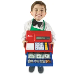 Educators Resource Learning Resources Pretend & Play Calculator Cash Register with Solar Panel* Kitchens & Play Food|Dress Up