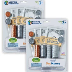 Educators Resource Learning Resources Pretend and Play Money - 300 Pieces of Play Bills and Coins* Kitchens & Play Food|Dress Up