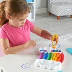 Educators Resource Learning Resources Rainbow Sorting Trays - Colorful Educational Toy for Early Math Skills* Preschool Education Toys & Activities