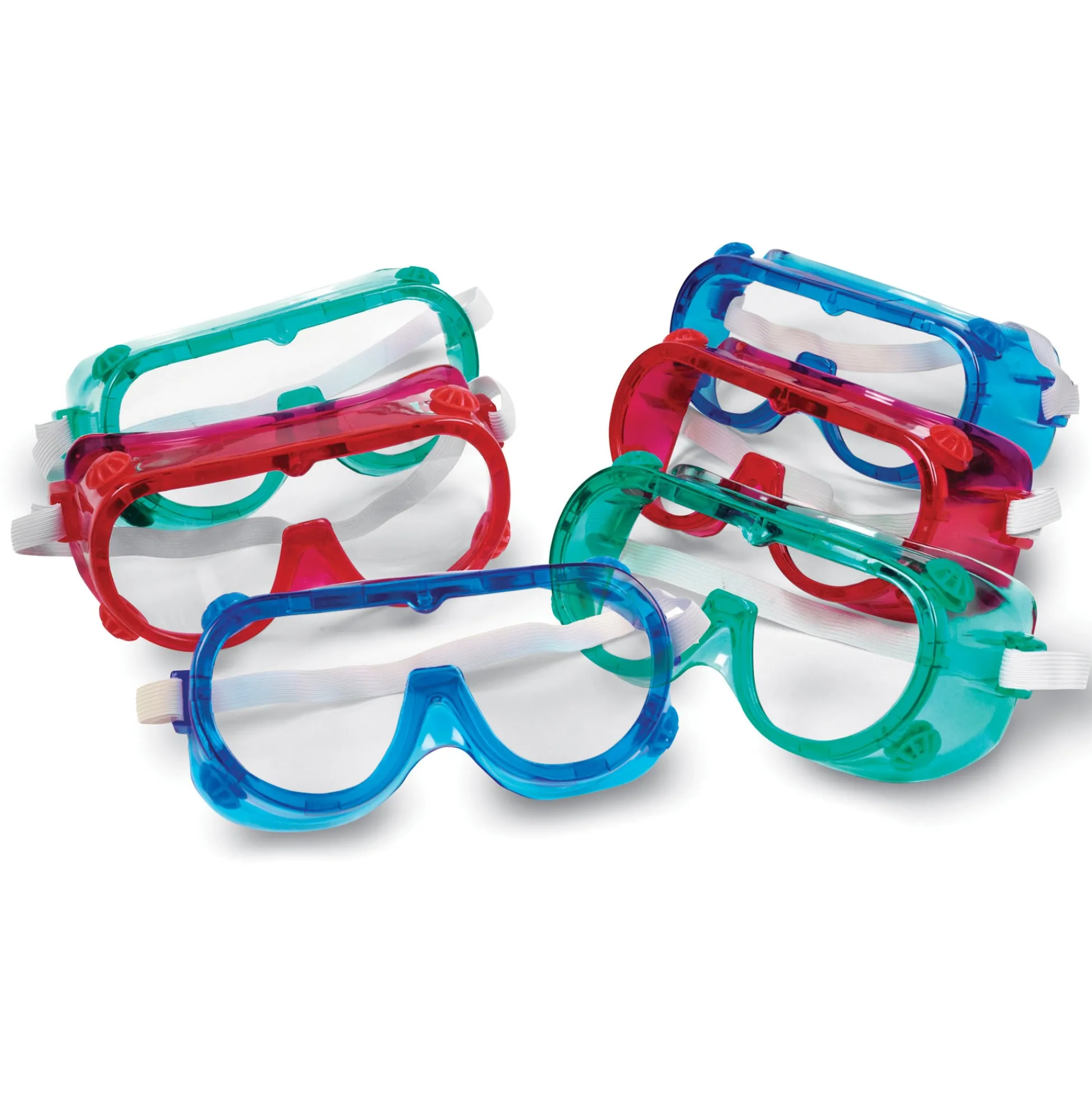 Educators Resource Learning Resources Safety Goggles Set - Vibrant, Adjustable 6-Pack* Science & Discovery