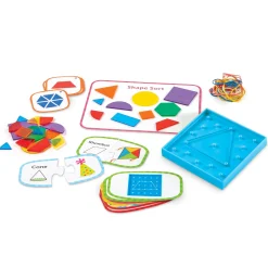 Educators Resource Learning Resources Skill Builders! 1st Grade Geometric Shapes - Math Mastery Set* Math Toys|Math, Counting & Time