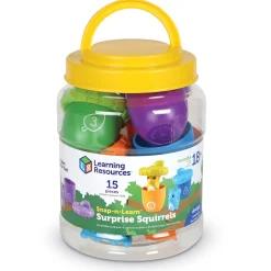 Educators Resource Learning Resources Snap-n-Learn Surprise Squirrels - Color & Counting Skill Development* Preschool Education Toys & Activities